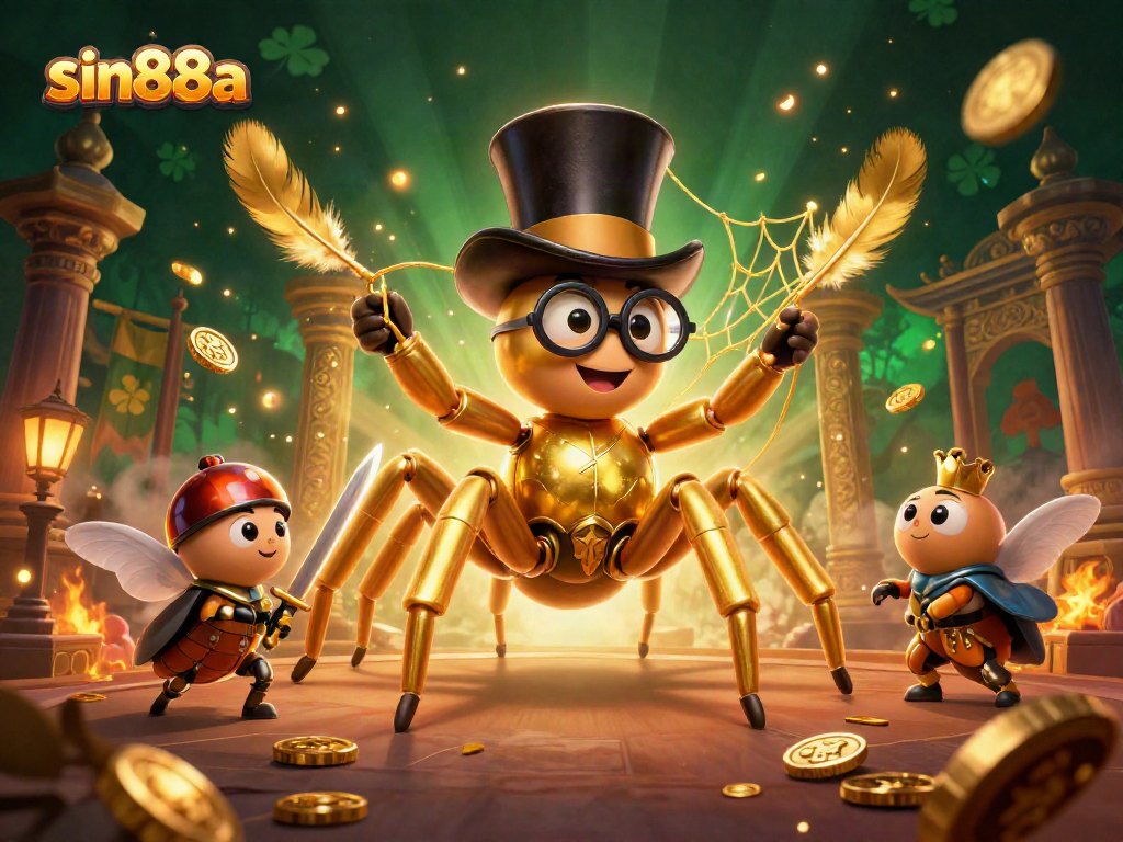Engage in thrilling gameplay at sin88a with vibrant casino characters and elements in a magical setting.