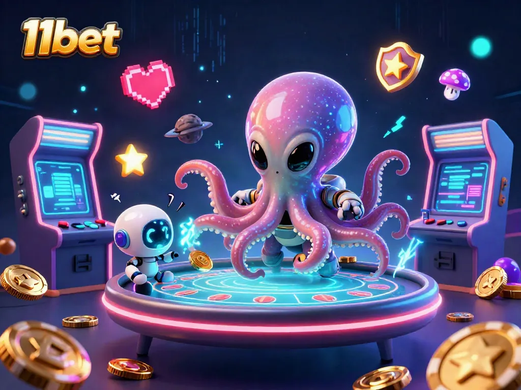 Engage with 11bet's gaming excitement through a vibrant cosmic poker scene.