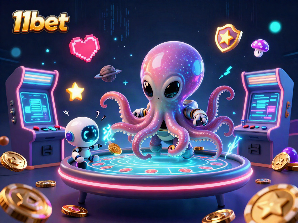 Engage with 11bet's gaming excitement through a vibrant cosmic poker scene.