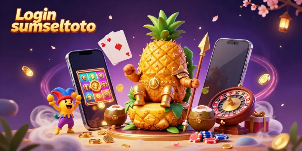 Engage in fun with Login sumseltoto featuring unique casino elements and cartoon characters.
