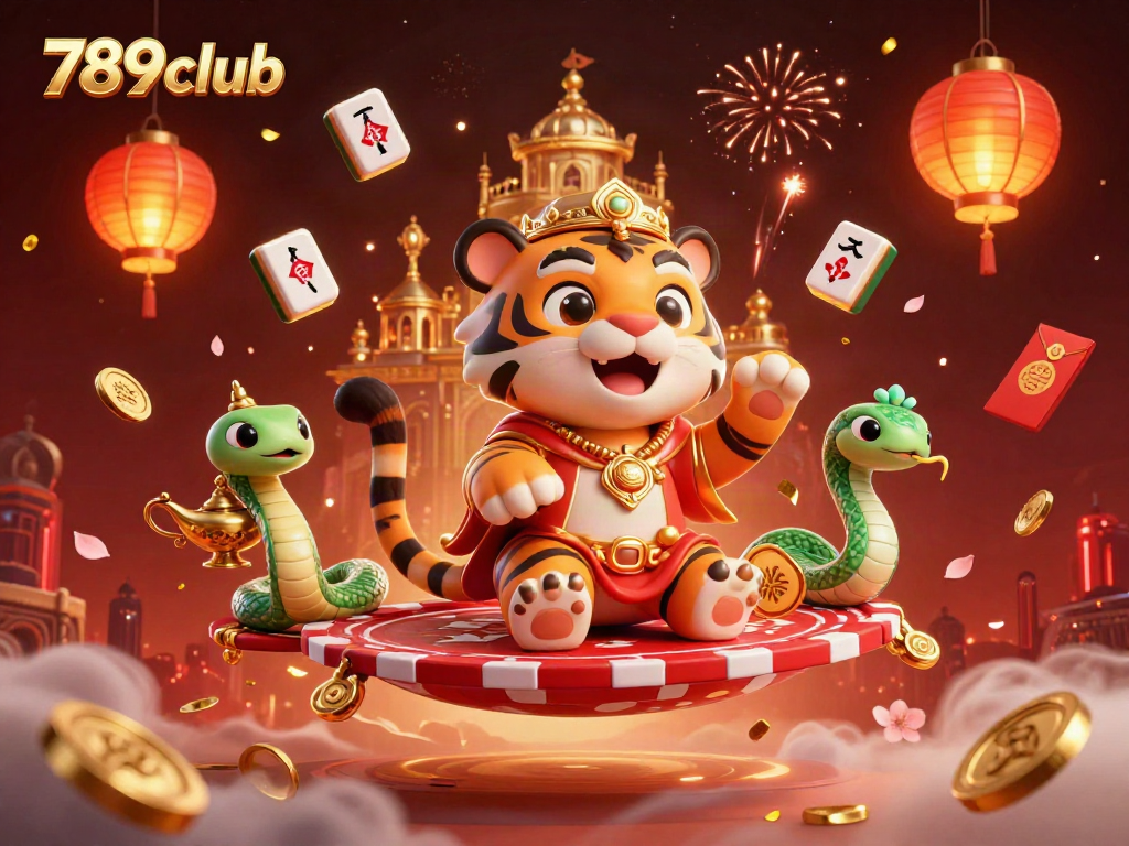 Engage in the thrilling atmosphere of 789club with a festive Arabian casino scene featuring dynamic game elements.
