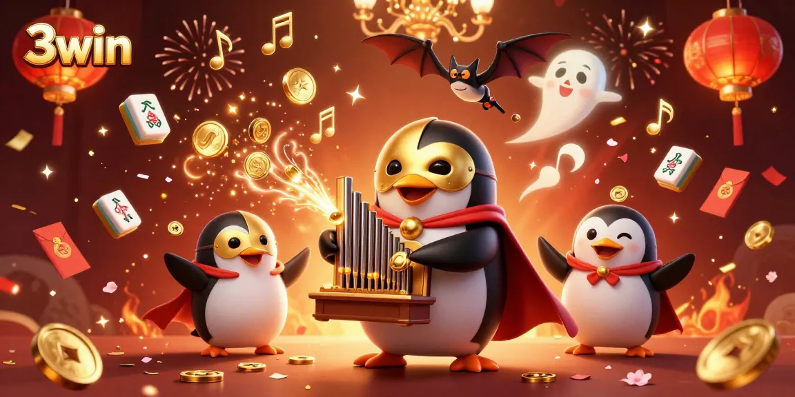 Experience the excitement of 3win with a vibrant online casino atmosphere featuring unique characters and engaging game elements.