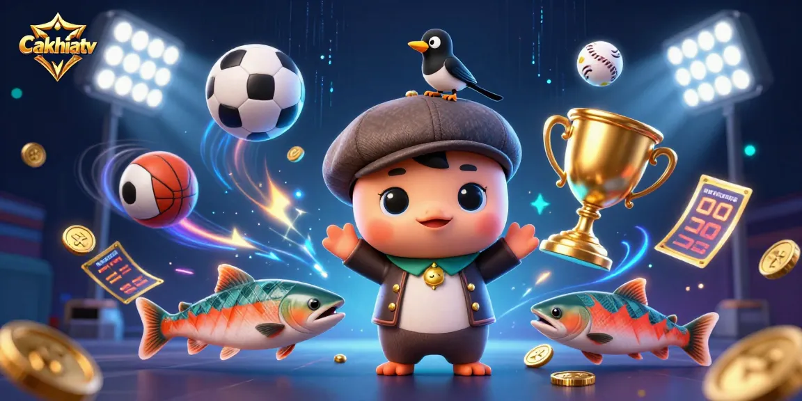 Cakhiatv offers an engaging sports betting experience with energetic elements and vibrant visuals.