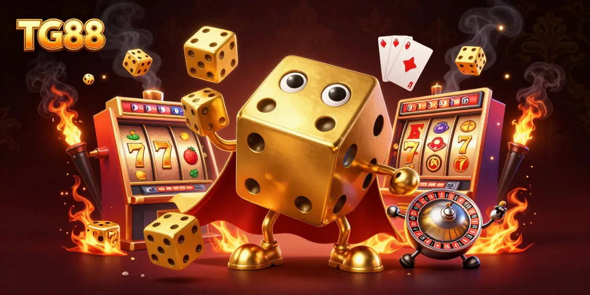 Experience the thrill of TG88 with engaging games, golden dice golem, and casino excitement.