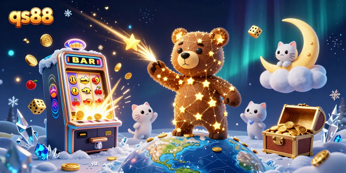 Experience the exciting features of qs88 with engaging 3D casino-themed characters and elements.