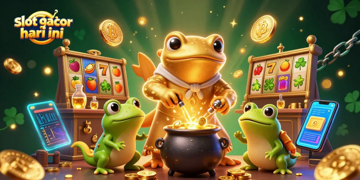 Experience thrilling slot gacor hari ini gameplay with alchemical magic in this vivid illustration.