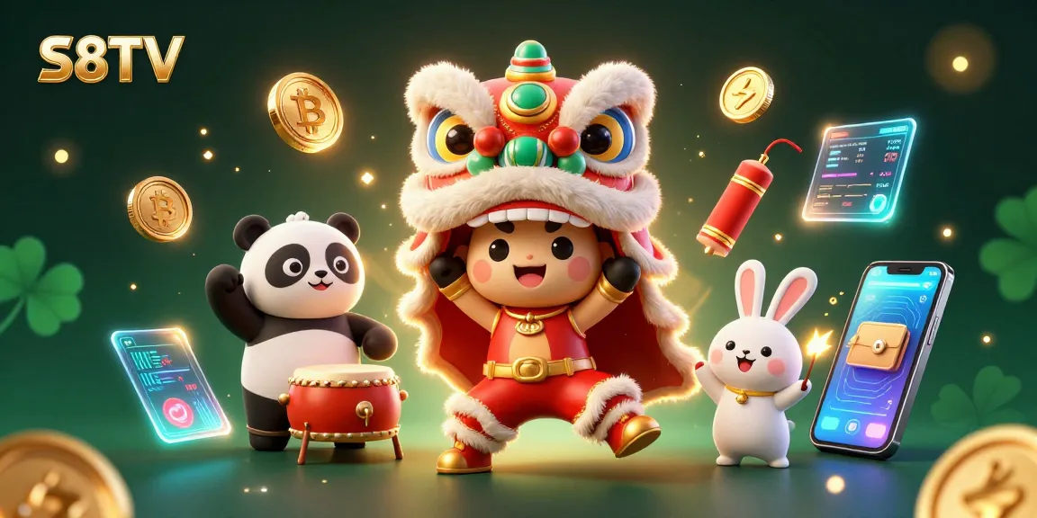 S8TV delivers thrilling online gaming experiences with Bitcoin and Ethereum elements, showcasing vibrant characters in action.